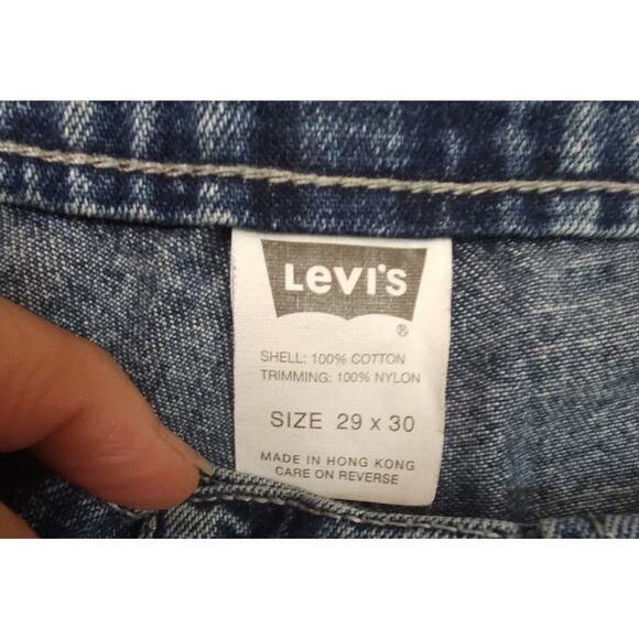 VTG LEVIS L2 MENS BAGGY STRAIGHT CARPENTER SKATER Hong Kong JEANS Y2K (29×28) - Picture 10 of 10